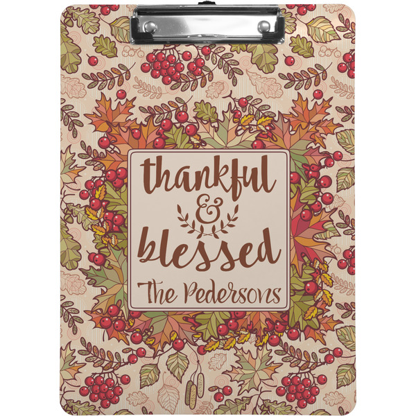 Custom Thankful & Blessed Clipboard (Personalized)