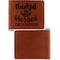 Thanksgiving Quotes and Sayings Cognac Leatherette Bifold Wallets - Front and Back Single Sided - Apvl