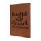Thankful & Blessed Leatherette Journal (Personalized)