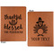 Thanksgiving Quotes and Sayings Cognac Leatherette Portfolios with Notepad - Small - Double Sided- Apvl