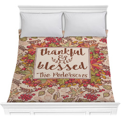 Thankful & Blessed Comforter - Full / Queen (Personalized)