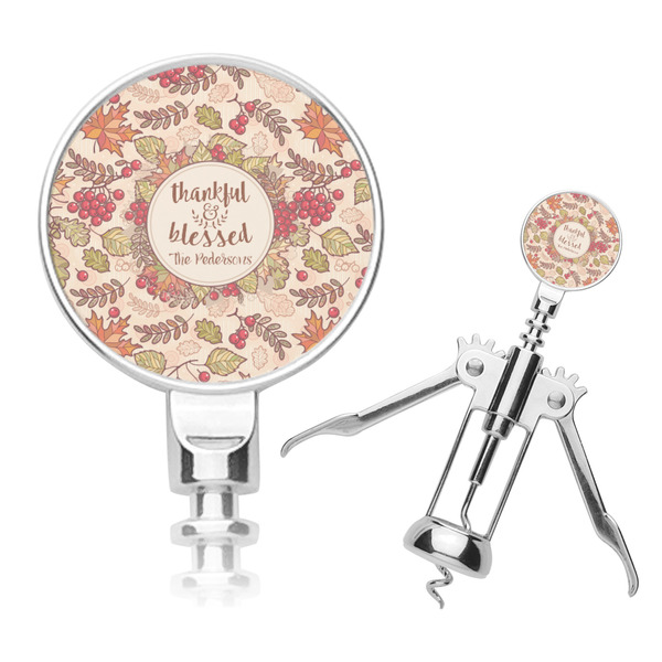 Custom Thankful & Blessed Corkscrew (Personalized)