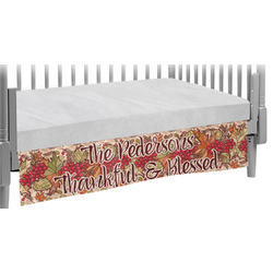 Thankful & Blessed Crib Skirt (Personalized)
