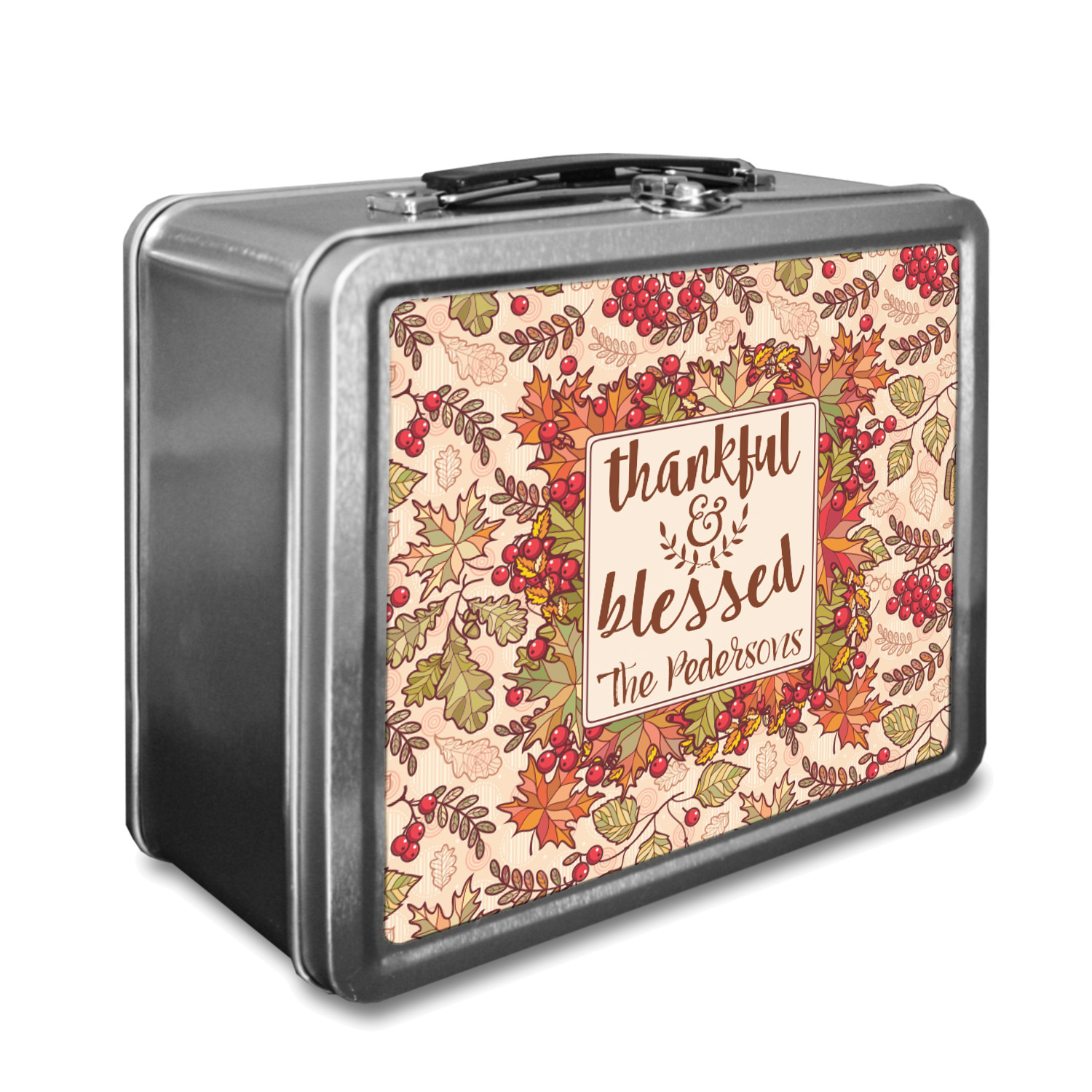 Thankful & Blessed Lunch Box (Personalized) YouCustomizeIt