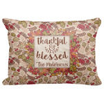 Thankful & Blessed Decorative Baby Pillowcase - 16"x12" (Personalized)