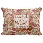 Thankful & Blessed Decorative Baby Pillowcase - 16"x12" (Personalized)
