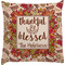 Thankful & Blessed Decorative Pillow Case (Personalized)