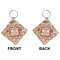 Thanksgiving Quotes and Sayings Diamond Keychain (Front + Back)
