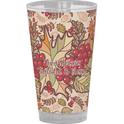 Custom Thankful & Blessed Pint Glass - Full Color (Personalized)