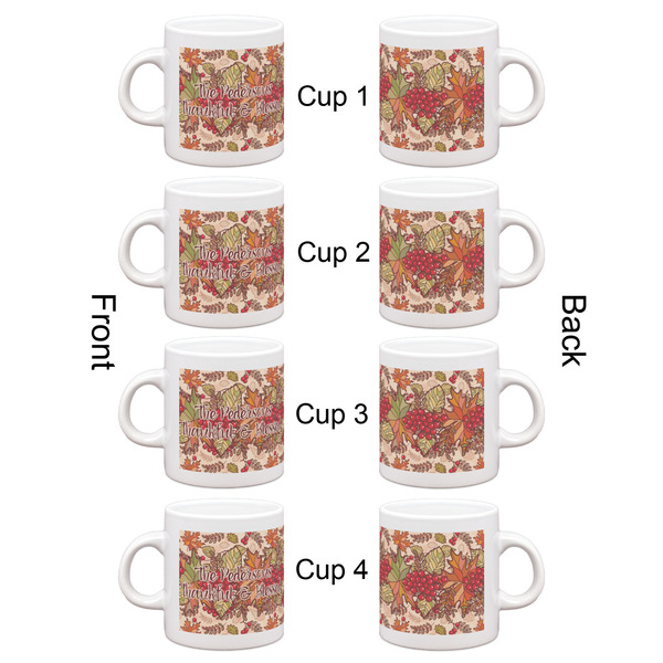 Thanksgiving Quotes and Sayings Espresso Cup Set of 4 - Apvl