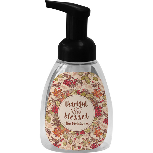 Custom Thankful & Blessed Foam Soap Bottle (Personalized)