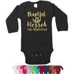 Thankful & Blessed Bodysuit w/Foil - Long Sleeves (Personalized)