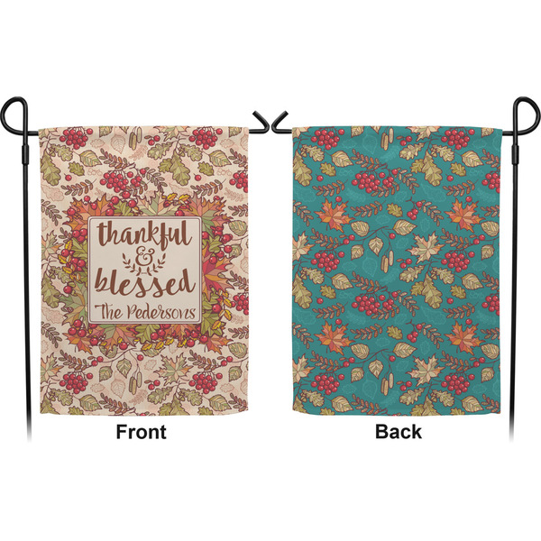 Thanksgiving Quotes and Sayings Garden Flag - Double Sided Front and Back