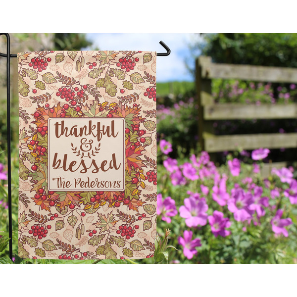 Thanksgiving Quotes and Sayings Garden Flag - Outside In Flowers