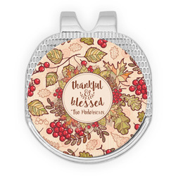 Thankful & Blessed Golf Ball Marker - Hat Clip - Silver