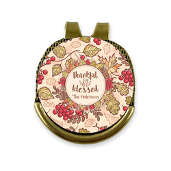 Thankful & Blessed Golf Ball Marker - Hat Clip - Gold