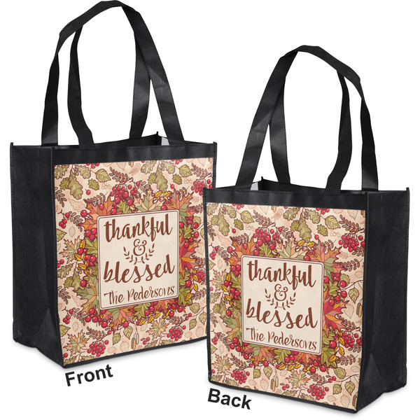 Thanksgiving Quotes and Sayings Grocery Bag - Apvl