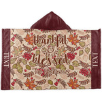 Thankful & Blessed Kids Hooded Towel (Personalized)
