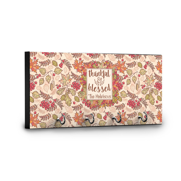 Thanksgiving Quotes and Sayings Key Hanger - Front View with Hooks