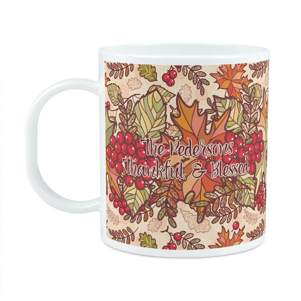 Custom Thankful & Blessed Plastic Kids Mug (Personalized)