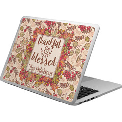 Thankful & Blessed Laptop Skin - Custom Sized (Personalized)