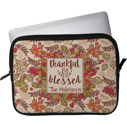 Thankful & Blessed Laptop Sleeve / Case - 11" (Personalized)