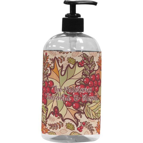 Custom Thankful & Blessed Plastic Soap / Lotion Dispenser (Personalized)