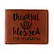 Thankful & Blessed Leatherette Bifold Wallet (Personalized)