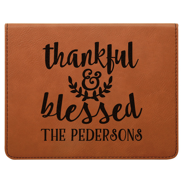 Thanksgiving Quotes and Sayings Leatherette 4-Piece Wine Tool Set Flat