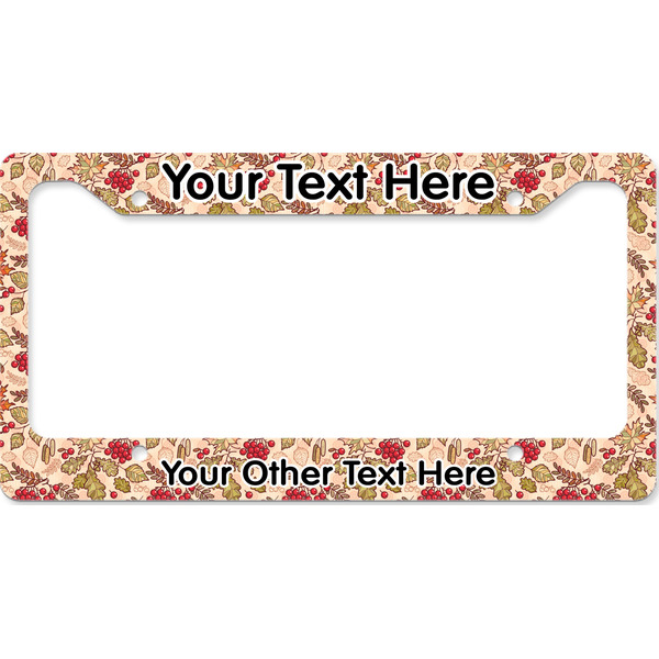 Custom Thankful & Blessed License Plate Frame - Style B (Personalized)