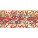 Thankful & Blessed Front License Plate (Personalized)