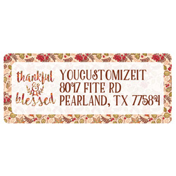 Thankful & Blessed Return Address Labels (Personalized)