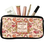 Thankful & Blessed Makeup / Cosmetic Bag - Small (Personalized)