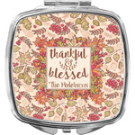 Thankful & Blessed Compact Makeup Mirror (Personalized)
