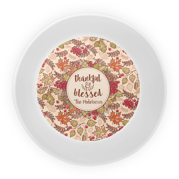 Thanksgiving Quotes and Sayings Melamine Bowl - Center