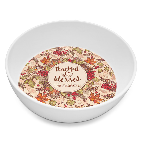 Custom Thankful & Blessed Melamine Bowl - 8 oz (Personalized)