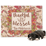 Thankful & Blessed Dog Blanket - Large (Personalized)