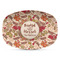 Thankful & Blessed Plastic Platter - Microwave & Oven Safe Composite Polymer (Personalized)
