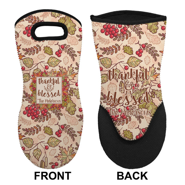Thanksgiving Quotes and Sayings Neoprene Oven Mitt (Front & Back)