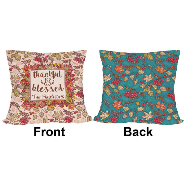 Thanksgiving Quotes and Sayings Outdoor Pillow - 16x16