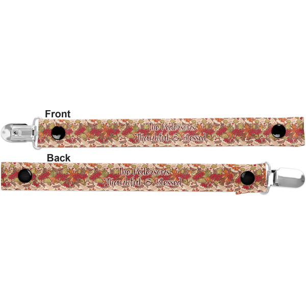 Thanksgiving Quotes and Sayings Pacifier Clip - Front and Back