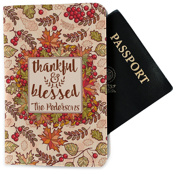 Custom Thankful & Blessed Passport Holder - Fabric (Personalized)