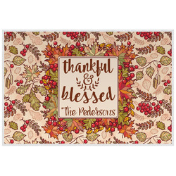 Thankful & Blessed Laminated Placemat w/ Name or Text