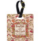 Thankful & Blessed Plastic Luggage Tag - Square w/ Name or Text