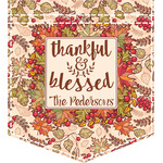 Thankful & Blessed Iron On Faux Pocket (Personalized)