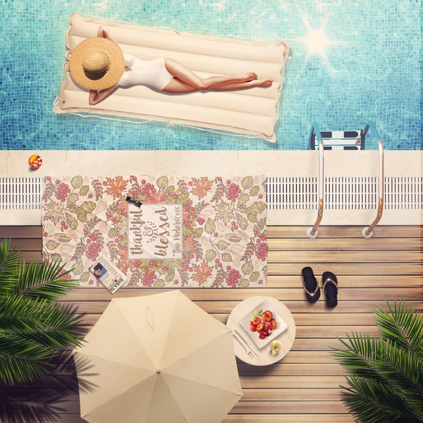 Thanksgiving Quotes and Sayings Pool Towel Lifestyle