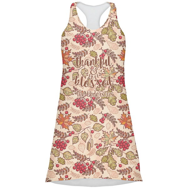 Custom Thankful & Blessed Racerback Dress - Large (Personalized)