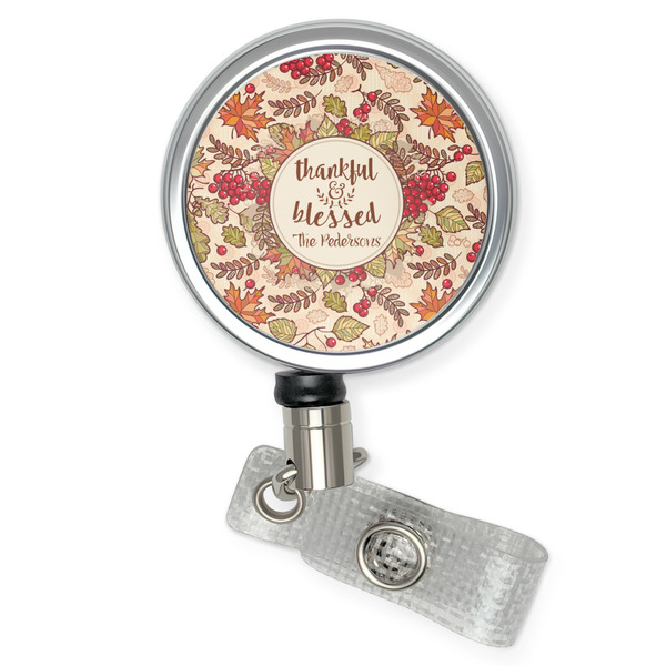 Custom Thankful & Blessed Retractable Badge Reel (Personalized)