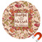 Thankful & Blessed Round Car Magnet - 10" (Personalized)