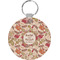 Thankful & Blessed Round Plastic Keychain (Personalized)
